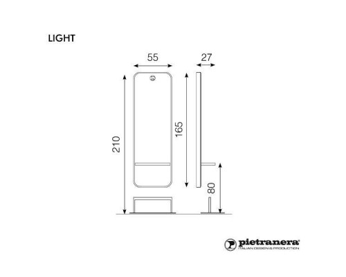 Зеркало парикмахерское LIGHT-MSL