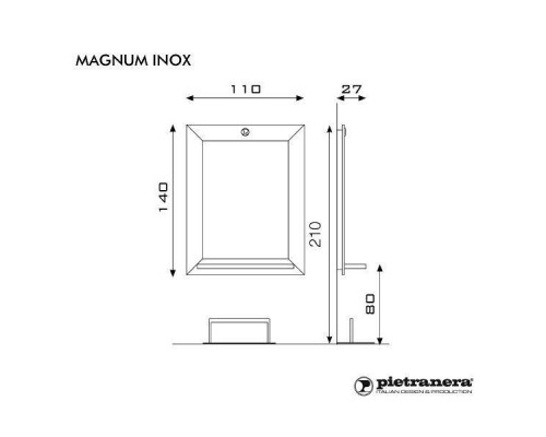 Зеркало парикмахерское MAGNUM INOX