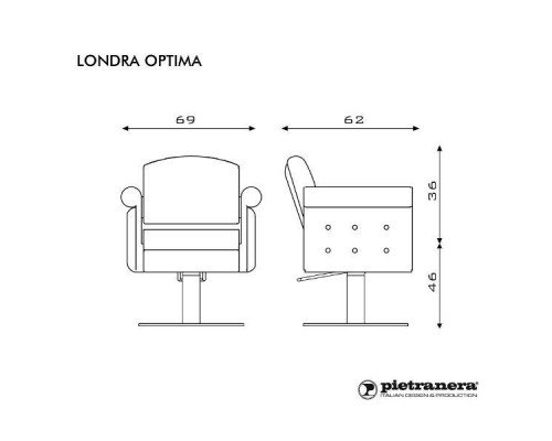 Кресло парикмахерское LONDRA OPTIMA