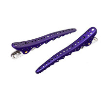 Комплект зажимов Shark Clip (2 штуки), фиолетовый, YS-Shark clip purple met